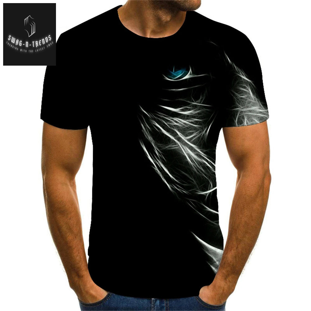 Vintage Optical Illusion 3D Print Men's T-Shirt