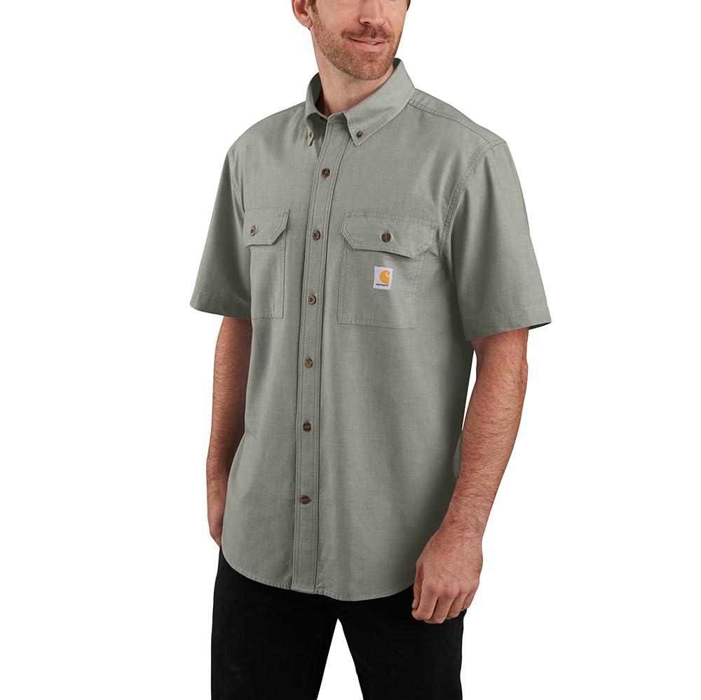 Carhartt Men's Loose Fit Midweight Chambray ShortSleeve Shirt