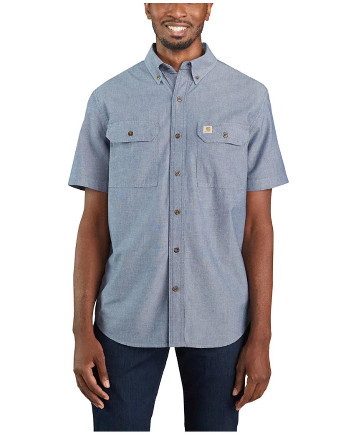 Carhartt Men's Loose Fit Midweight Chambray ShortSleeve Shirt