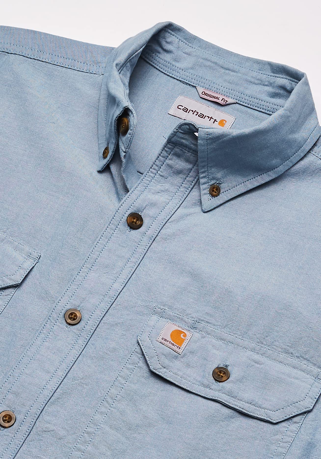 Carhartt Men's Loose Fit Midweight Chambray ShortSleeve Shirt