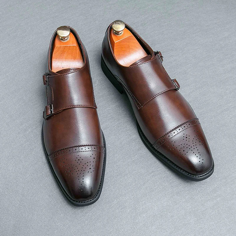 2024 New Oxford Dress Shoes Classic Business Formal Shoes Man Banquet Wedding Shoes Office Men Luxury quality Brown Derby Shoes